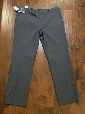NWT J Ferrar Ultra Comfort Stretch Dress Pants Mens 36/30 Gray Slim Fit 2